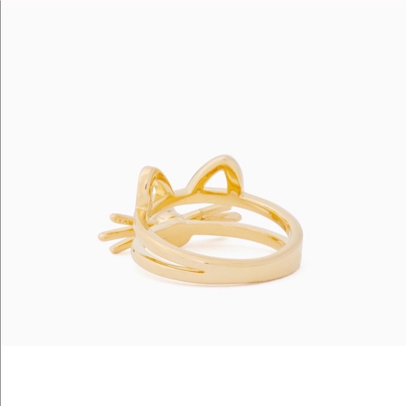 NWOT Gold Kate Spade Out West Cat Ears Ring - Picture 4 of 4